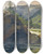 Triptych art skateboard deck of Martinus Rrbye An Erratic Rock In The Rapids by Martinus Rorbye (1803-1848)
