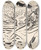 Triptych art skateboard deck of Arnold Peter Weiszkubnan Seated Woman In A Landscape by Arnold Peter Weisz-Kubnan (1898-1944)