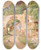 Triptych art skateboard deck of Hugo Darnaut Spring Mood At A Farm In The Waldviertel by Hugo Darnaut (1850-1937)