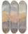 Triptych art skateboard deck of Joseph Mallord William Turner Crichton Castle Mountainous Landscape With A Rainbow by Joseph Mallord William Turner (1775-1851)