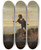 Triptych art skateboard deck of John Atkinson Grimshaw The Parable Of The Lost Sheep by John Atkinson Grimshaw (1836-1893)