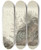 Triptych art skateboard deck of Josephus Augustus Knip Overgrown Rocks by Josephus Augustus Knip (1777-1847)