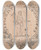 Triptych art skateboard deck of Hubertfranois Gravelot Design For A Vignette Figure Of Abundance by Hubert-Franois Gravelot (1699-1773)