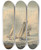 Triptych art skateboard deck of Samuel Howitt A Seascape by Samuel Howitt (1756-1822)