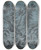 Triptych art skateboard deck of Ferdinand Kobell Southern Landscape With A Waterfall And Goats Late by Ferdinand Kobell (1740-1799)