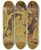 Triptych art skateboard deck of Josef Wawra Heilige Familie Mit Hirten by Josef Wawra (1893-1935)