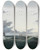 Triptych art skateboard deck of Anton Melbye Segelschiff Und Besegelter Dampfer Auf See Vor Einer Kste by Anton Melbye (1818-1875)