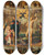 Triptych art skateboard deck of Circle Of Otto Van Veen Saints Roch Sebastian Peter And Paul Surrounded By Eight Scenes From The Life Of Saint Roch by Circle of Otto van Veen (1556-1629)