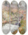 Triptych art skateboard deck of John Henry Twachtman Hemlock Pool by John Henry Twachtman (1853-1902)