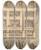 Triptych art skateboard deck of Charlesnicolas Cochin A Performance At A Theater by Charles-Nicolas Cochin (1715-1790)