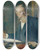 Triptych art skateboard deck of Susanne Renate Granitsch Der Maler Karl Karger by Susanne Renate Granitsch (1869-1946)