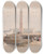 Triptych art skateboard deck of David Roberts Obelisk At Alexandria Commonly Called Cleopatras Needle by David Roberts (1796-1864)