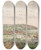 Triptych art skateboard deck of Sren L Lange Vejle Fra Sydvest by Soren L Lange (1760-1828)
