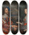 Triptych art skateboard deck of Follower Of Anthony Van Dyck Portrait Of King Charles I And Queen Maria Henrietta by Follower Of Anthony Van Dyck (1599-1641)