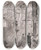 Triptych art skateboard deck of Charles Paul Renouard Fin Des Travaux Dans Le Grand Palais by Charles Paul Renouard (1845-1924)