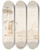 Triptych art skateboard deck of Claudejoseph Vernet The Castel Nuovo In Naples With A View Of Mount Vesuvius by Claude Joseph Vernet (1714-1789)