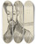 Triptych art skateboard deck of Amedeo Modigliani Portrait Of Paul Alexandre by Amedeo Modigliani (1884-1920)
