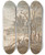 Triptych art skateboard deck of Joos De Momper Allegory Of The Months February And March by Joos de Momper (1564-1634)