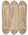 Triptych art skateboard deck of Antonello Da Messina Group Of Draped Figures by Antonello Da Messina (1430-1479)