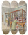 Triptych art skateboard deck of Carl Goebel The Younger Das Cyprische Zimmer by Carl Goebel The Younger (1824-1899)