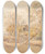 Triptych art skateboard deck of Josef Hger A Group Of Trees Near A Farmhouse by Josef Hoger (1801-1877)