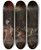 Triptych art skateboard deck of Jan Brueghel The Elder Christs Descent Into Limbo by Jan Brueghel The Elder (1568-1625)