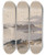 Triptych art skateboard deck of David Roberts Wady Dabod Wadi Dabod Nubia Nov 16Th 1838 by David Roberts (1796-1864)