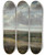 Triptych art skateboard deck of Philips Koninck An Extensive Wooded Landscape by Philips Koninck (1619-1688)