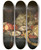 Triptych art skateboard deck of Cornelis De Heem Still Life by Cornelis de Heem (1631-1695)