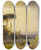 Triptych art skateboard deck of Richard Parkes Bonington View On The Grounds Of A Villa Near Florence by Richard Parkes Bonington (1802-1828)