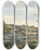 Triptych art skateboard deck of Henrijoseph Harpignies Hrisson by Henri Joseph Harpignies (1819-1916)