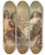 Triptych art skateboard deck of Circle Of Antoinefranois Callet Triomphe De Flore by Circle of Antoine-Franois Callet (1741-1823)