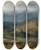 Triptych art skateboard deck of Thomas Ender Schloss Cles Im Nonntal In Sdtirol by Thomas Ender (1793-1875)