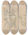 Triptych art skateboard deck of Hippolyte Flandrin Three Studies Of A Classical Figure by Hippolyte Flandrin