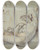 Triptych art skateboard deck of Annibale Carracci Study Of Venus At Rest by Annibale Carracci (1560-1609)