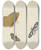 Triptych art skateboard deck of Herman Henstenburgh Ein Gelber Ein Schwarzgelber Und Ein Schwarzweier Schmetterling by Herman Henstenburgh (1667-1726)