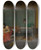 Triptych art skateboard deck of Jeanlon Grme Cupids Shivering Limbs The Embers Warm by Jean-Lon Grme (1824-1904)
