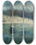 Triptych art skateboard deck of Lon Spilliaert Le Parc Lopold Dostende Avec Ltang Et Le Trinkhall Sous La Neige by Leon Spilliaert (1881-1946)