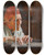 Triptych art skateboard deck of Albert Edelfelt The Poet Larin Paraske by Albert Edelfelt (1854-1905)
