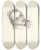 Triptych art skateboard deck of Frederic Leighton William Makepeace Thackeray by Frederic Leighton (1830-1896)