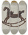Triptych art skateboard deck of Harriette Gale Rocking Horse by Harriette Gale