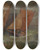 Triptych art skateboard deck of Gustav Schnleber Hafeneinfahrt Von Vlissingen by Gustav Schonleber (1851-1917)