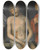 Triptych art skateboard deck of Lucas Cranach The Younger Christ As Man Of Sorrows Together With The Virgin And Saint John by Lucas Cranach the Younger (1515-1586)