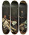 Triptych art skateboard deck of Gustaf Cederstrm The Salvation Army Miss Booth Visiting A Paris Tavern by Gustaf Cederstrom (1845-1933)