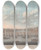 Triptych art skateboard deck of Pierre Michel Alix Vue De Pont De Westminster by Pierre Michel Alix
