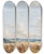 Triptych art skateboard deck of Tavk Frantiek Imon Harvest In The Czechmoravian Highlands by Tavk Frantiek imon (1877-1942)