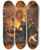Triptych art skateboard deck of Franz Schams Studentenwachstube Der Akademischen Legion In Der Aula Der Alten Universitt Im Jahre 1848 by Franz Schams (1824-1883)