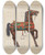 Triptych art skateboard deck of Ernest A Towers Jr Carousel Horse by Ernest A Towers Jr (20-)