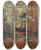 Triptych art skateboard deck of Douard Vuillard La Couseuse Devant La Fentre by douard Vuillard (1868-1940)