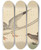 Triptych art skateboard deck of Mark Catesby The Ricebird Emberiza Oryzivora by Mark Catesby (1683-1749)